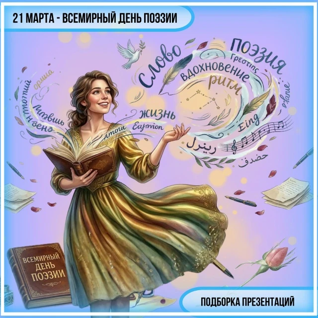 📖Всемирный День Поэзии: красота слова, вдохновляющая сердца! 📖

В преддверии "Всемирного дня поэзи