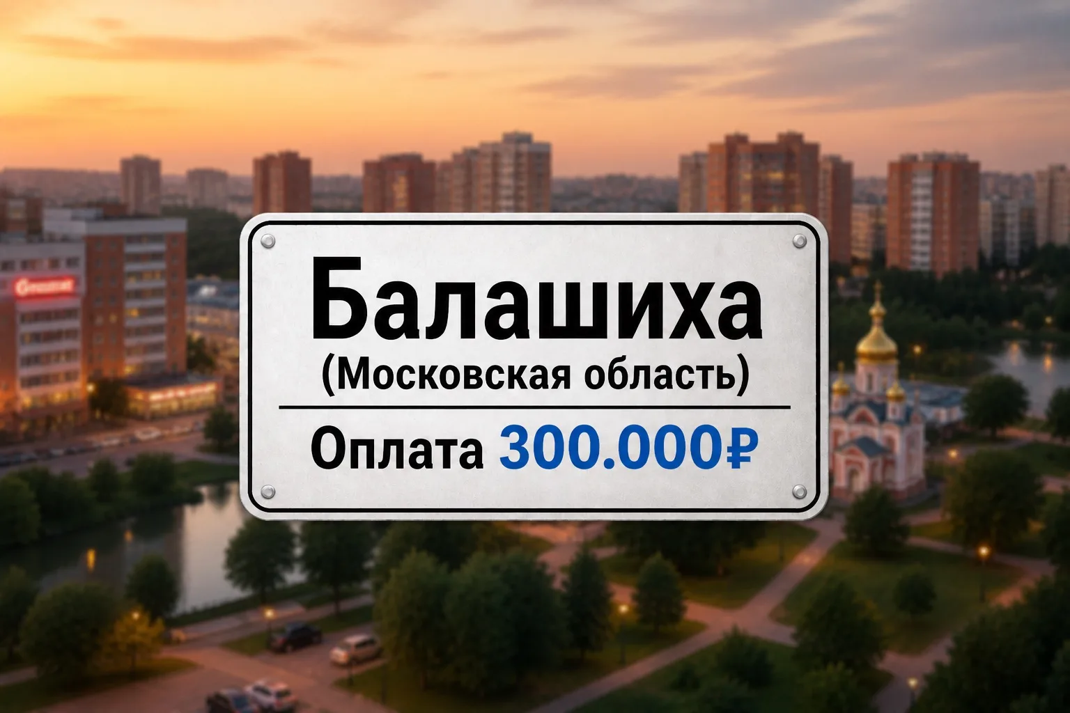г. Балашиха (Московская область) 

💰 Ваше вознаграждение 300.000₽ за кандидата. 

💵 Единовременная