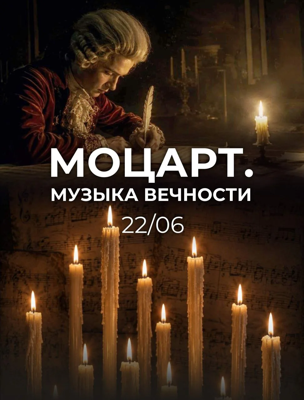 День памяти и скорби 🕯️ 

22 июня в 19.00 состоится концерт в фойе театра «Моцарт. Музыка вечности»