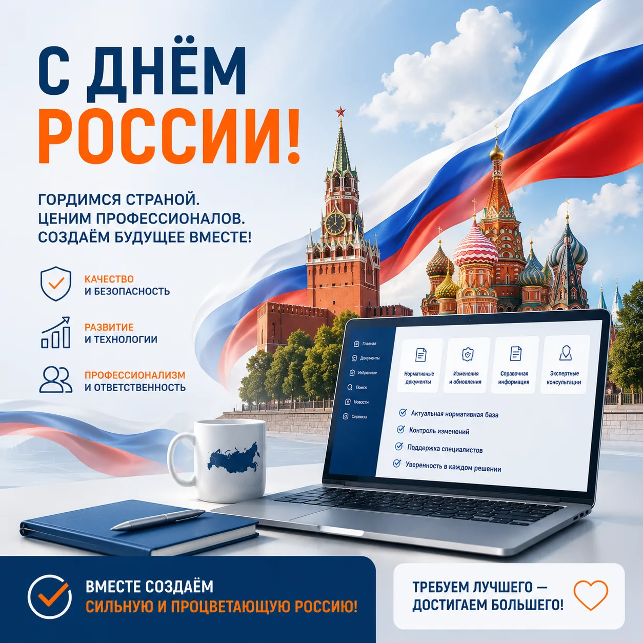 🇷🇺 С Днём России!

Этот праздник — про людей, которые каждый день создают, развивают, проектируют,