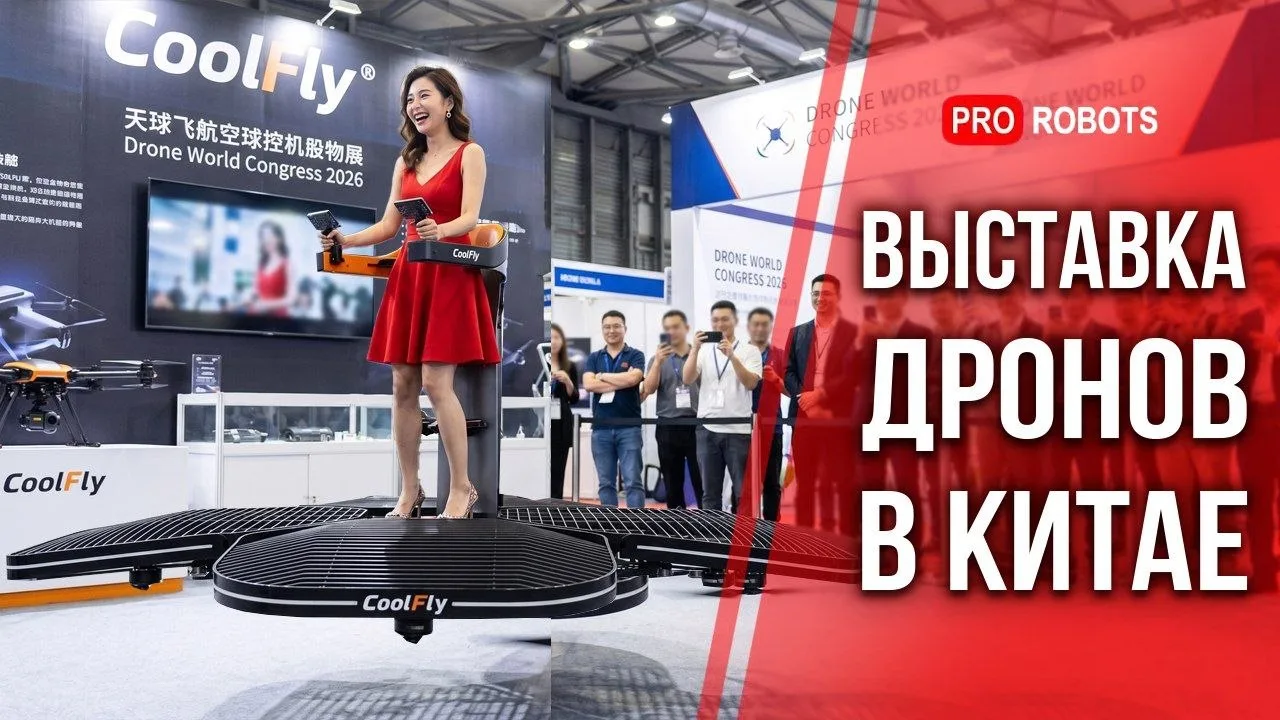Новинки на Drone World Congress 2026: Запуск летающих такси, Дроны-Альпинисты, Коптеры с ИИ

Пока в 