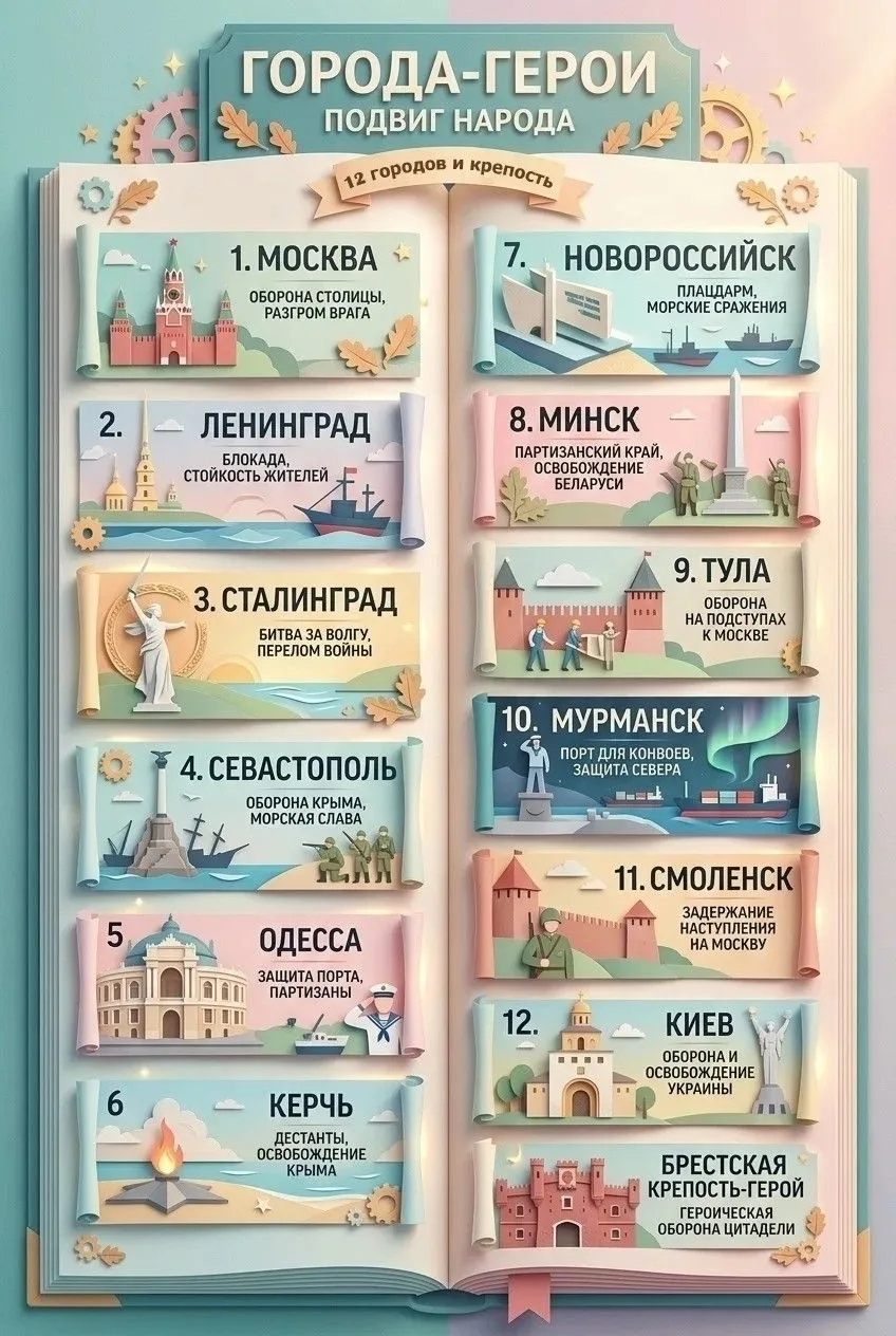 4 мая в России отмечают День городов-героев. 

Эта дата напоминает о мужестве и несгибаемой стойкост