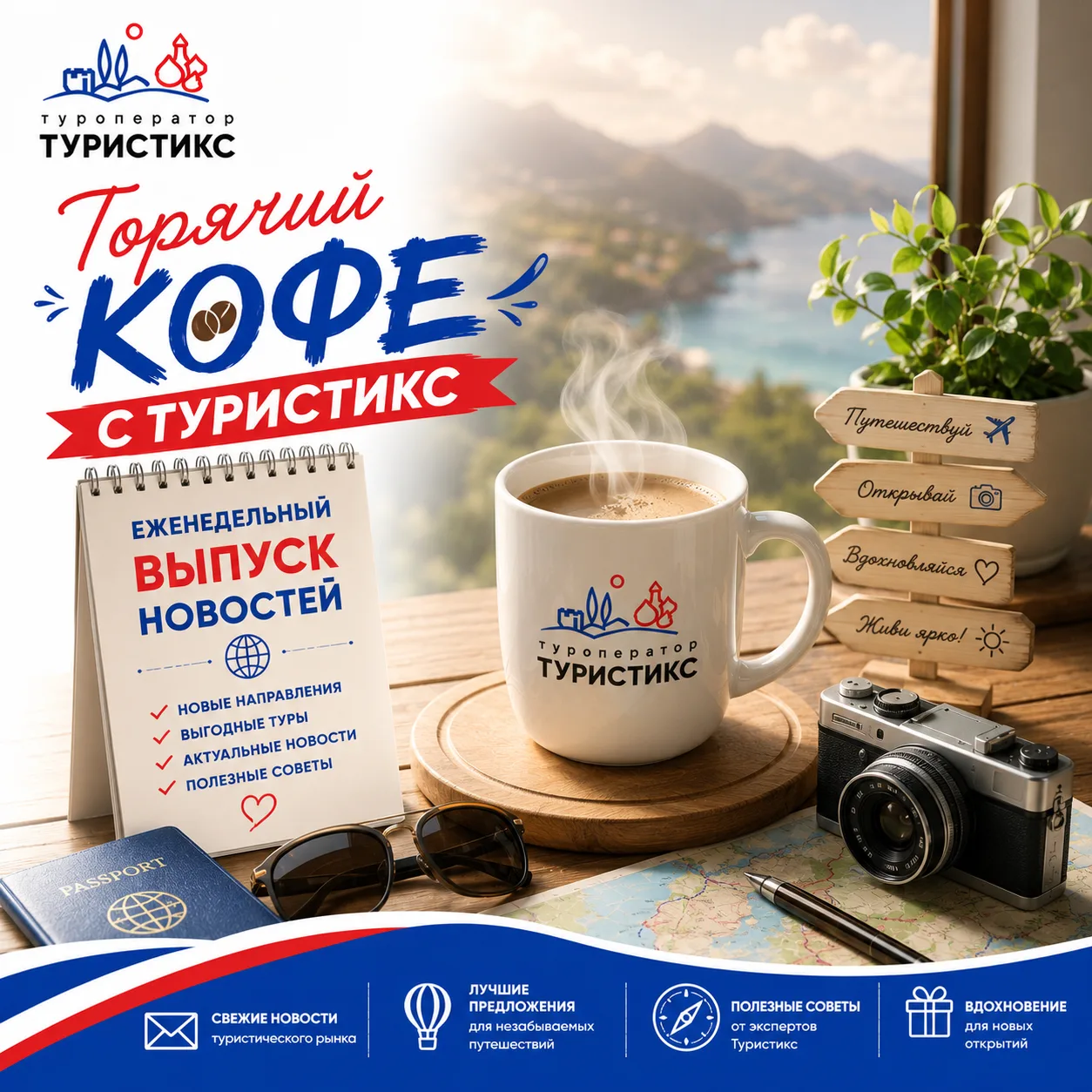 ☕ ГОРЯЧИЙ КОФЕ С ТУРИСТИКС: 
ГЛАВНЫЕ НОВОСТИ ЗА НЕДЕЛЮ

Друзья, начало июля выдалось горячим! Собрал