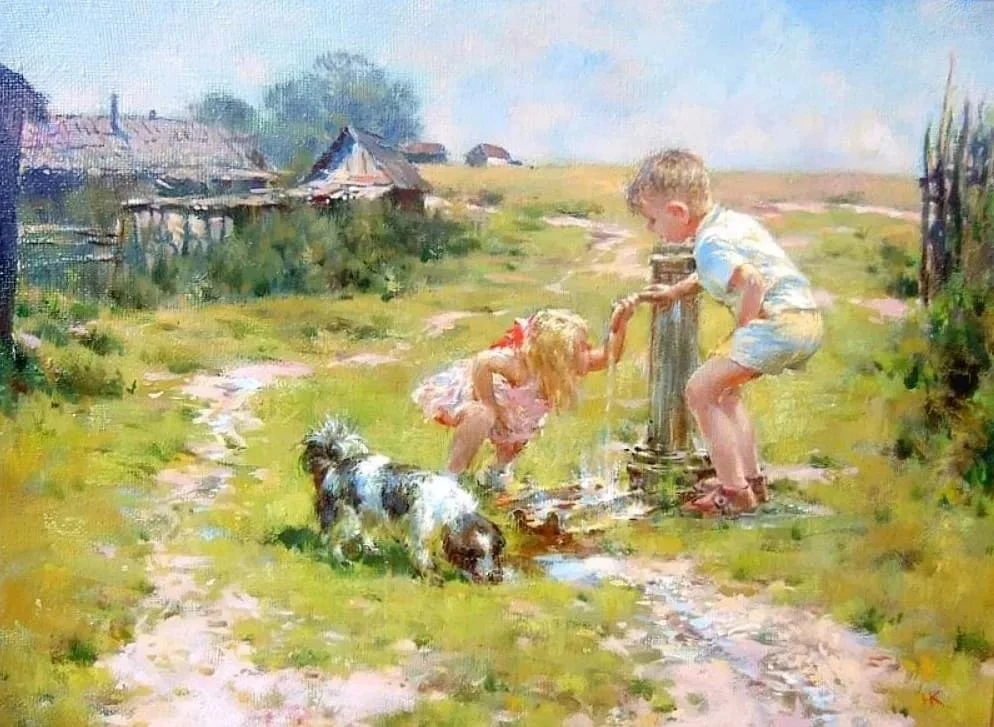 А мне бы в детство на миг вернуться,
Где мама с папой, где я и брат,
Где можно в доме родном проснут