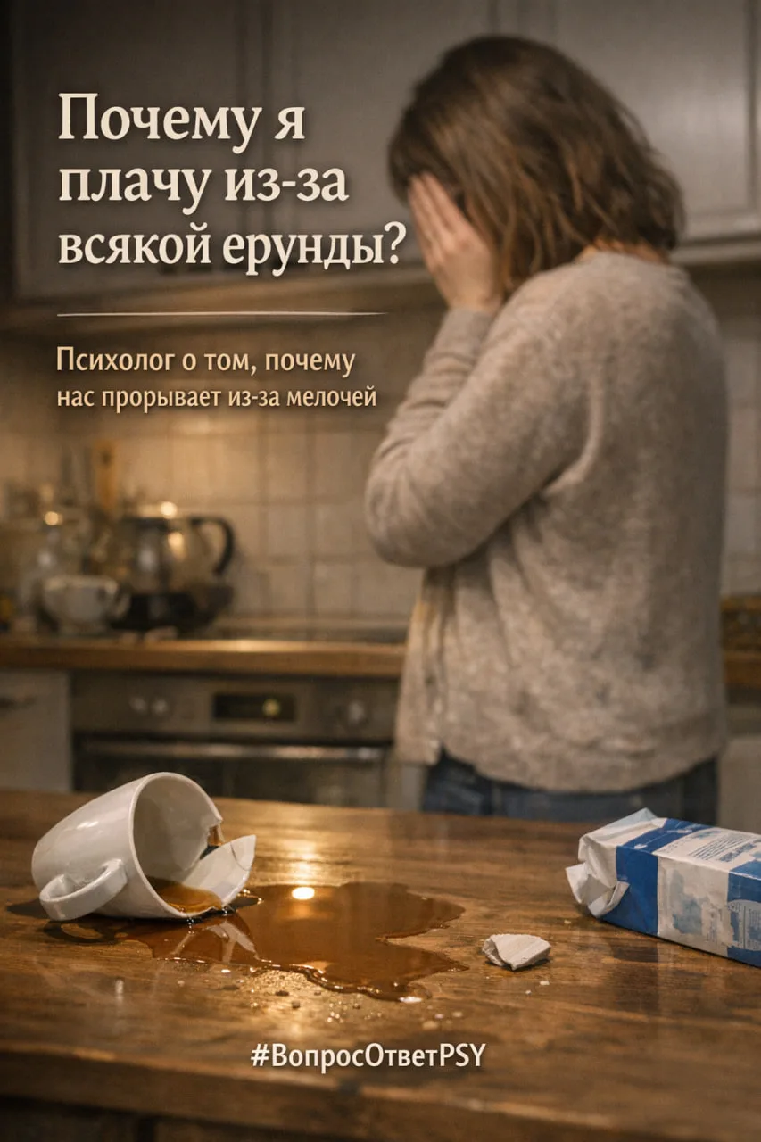 «Разрыдалась из-за пролитого чая. Я схожу с ума?»

«Я всегда была сильной, тащила на себе кучу пробл