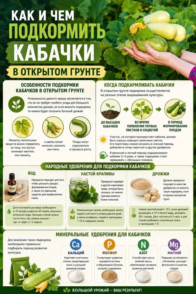 Как и чем подкормить кабачки

Оцените пост 🩷

Огород - круглый год: подписаться 👇🏻