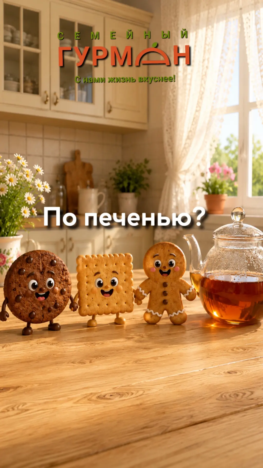 🍪 Свежайшее печенье, которое тает во рту в «Семейном гурмане»!
 Натуральные ингредиенты, насыщенный