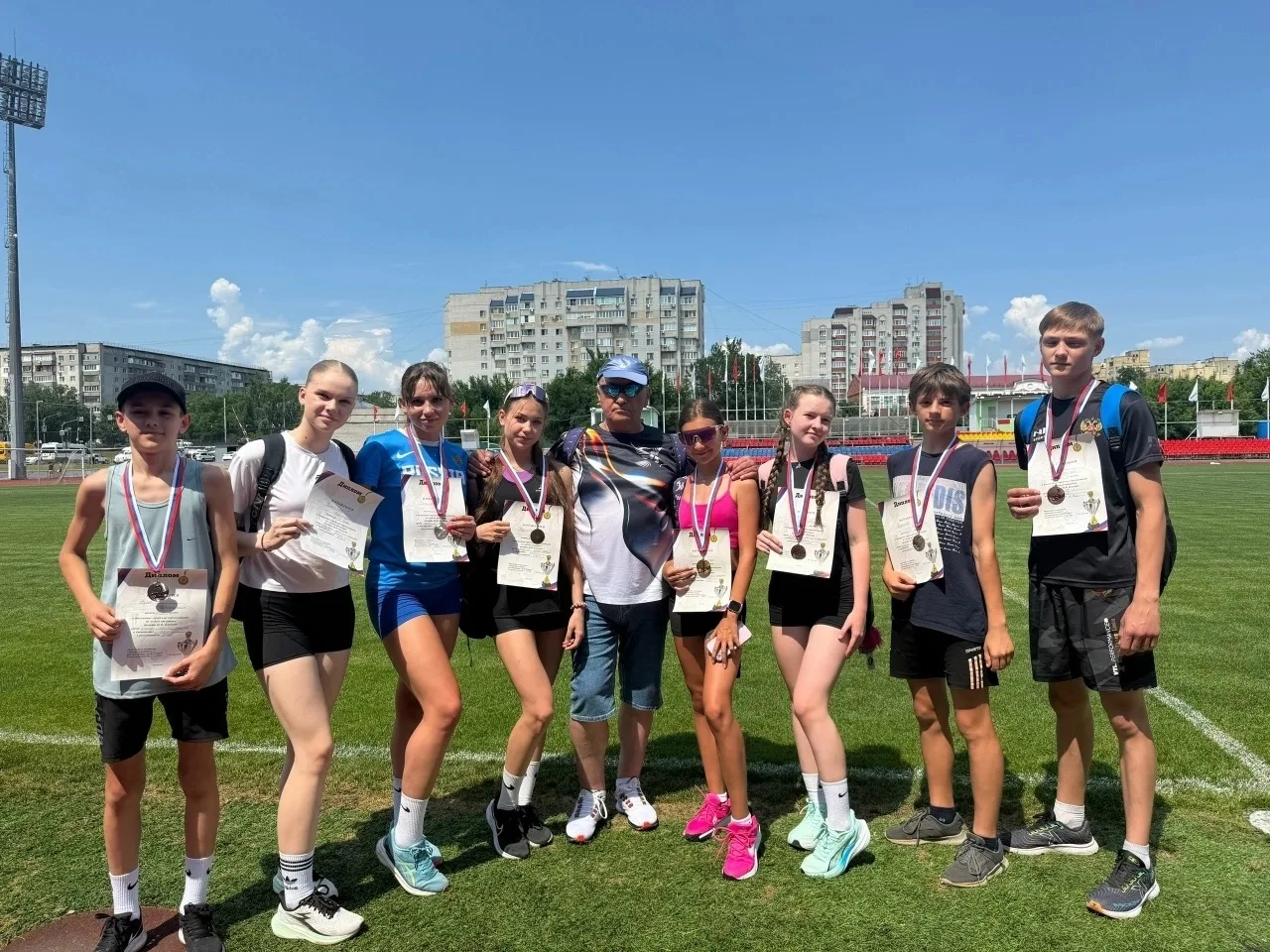 🏃‍♀️🏃‍♂️ 11 июня на стадионе «Спартак» состоялся открытый турнир по лёгкой атлетике памяти И. Ф. Б
