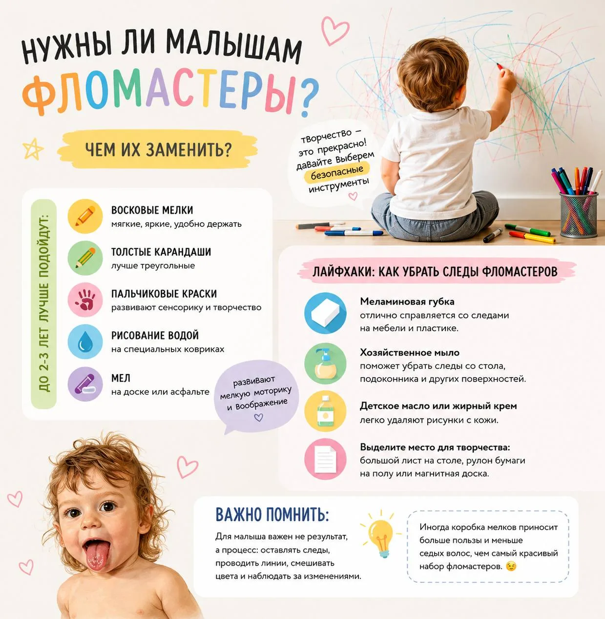 🎨 Нужны ли малышам фломастеры?

Нужны ли фломастеры

Если спросить моего сына — конечно нужны. Жела