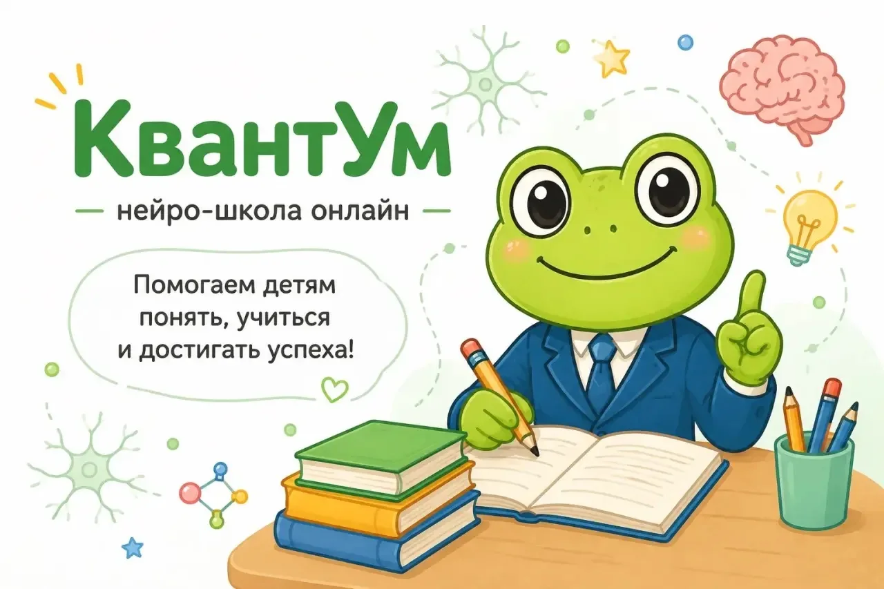 🐸 Знакомьтесь: КвантУм  Пространство для обучения, основанное на принципах нейронауки. 
Мы — кома