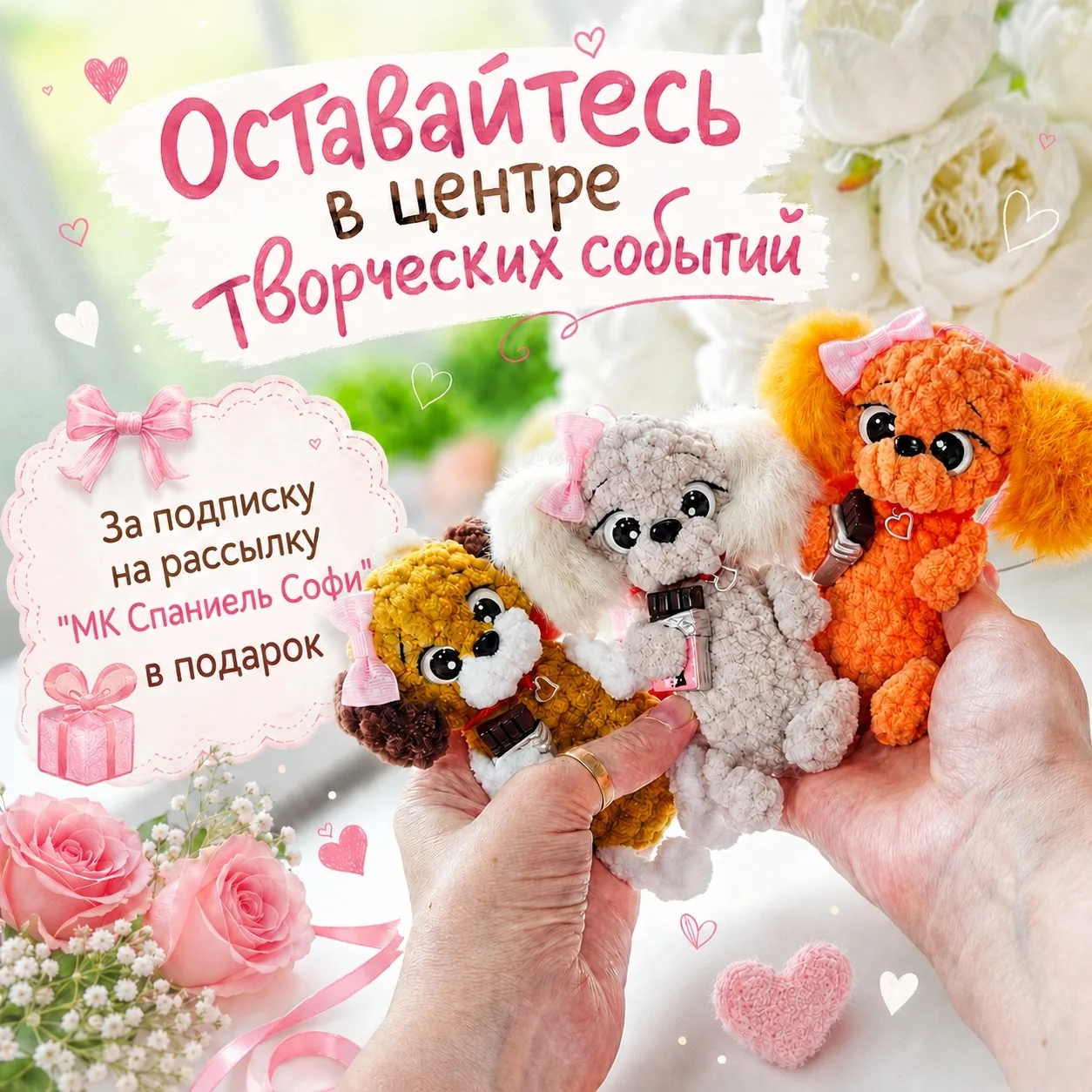 💌 Девочки, хочу поделиться важной новостью!

Я подключила рассылку, чтобы вам было ещё удобнее след