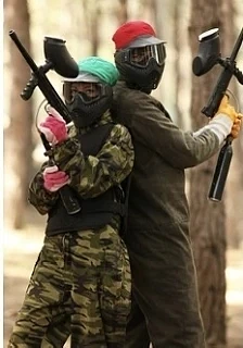 Пейнтбол. 
Сегодня пройдет первое выездное мероприятие- тактическая игра в пейнтбол. 
Игра состоится