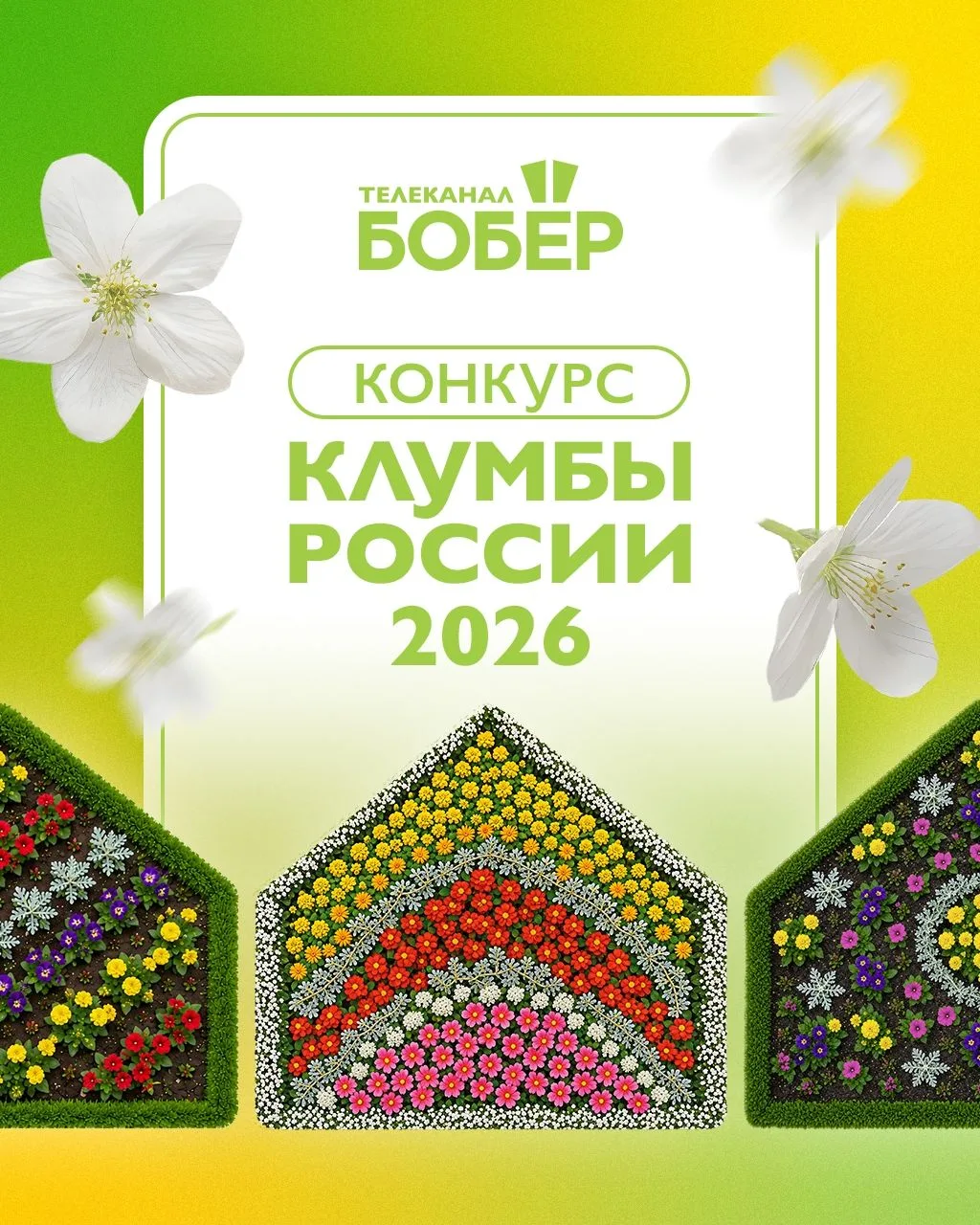 Конкурс «Клумбы России 2026»

Телеканал «Бобёр» проводит конкурс «Клумбы России 2026», посвященный ц