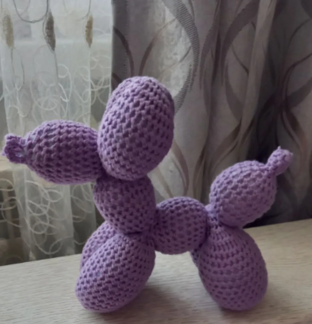 Связала собачку💜