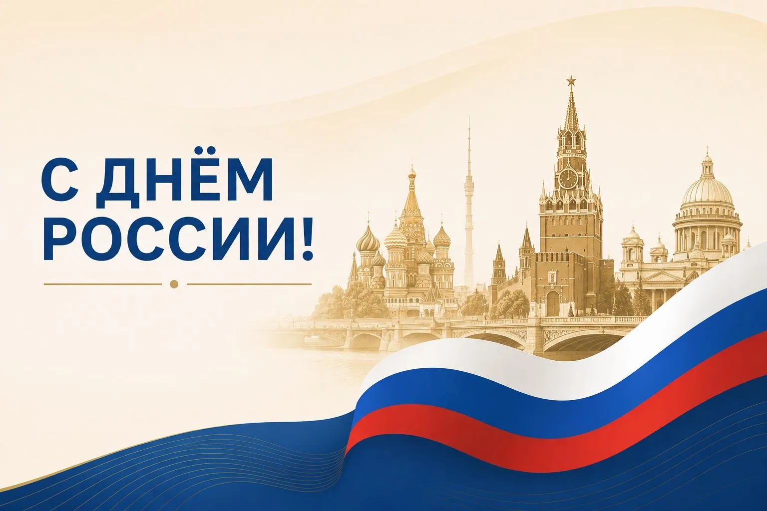 Дорогие друзья!

Поздравляем с Днём России! 
Пусть наша страна продолжает развиваться благодаря знан