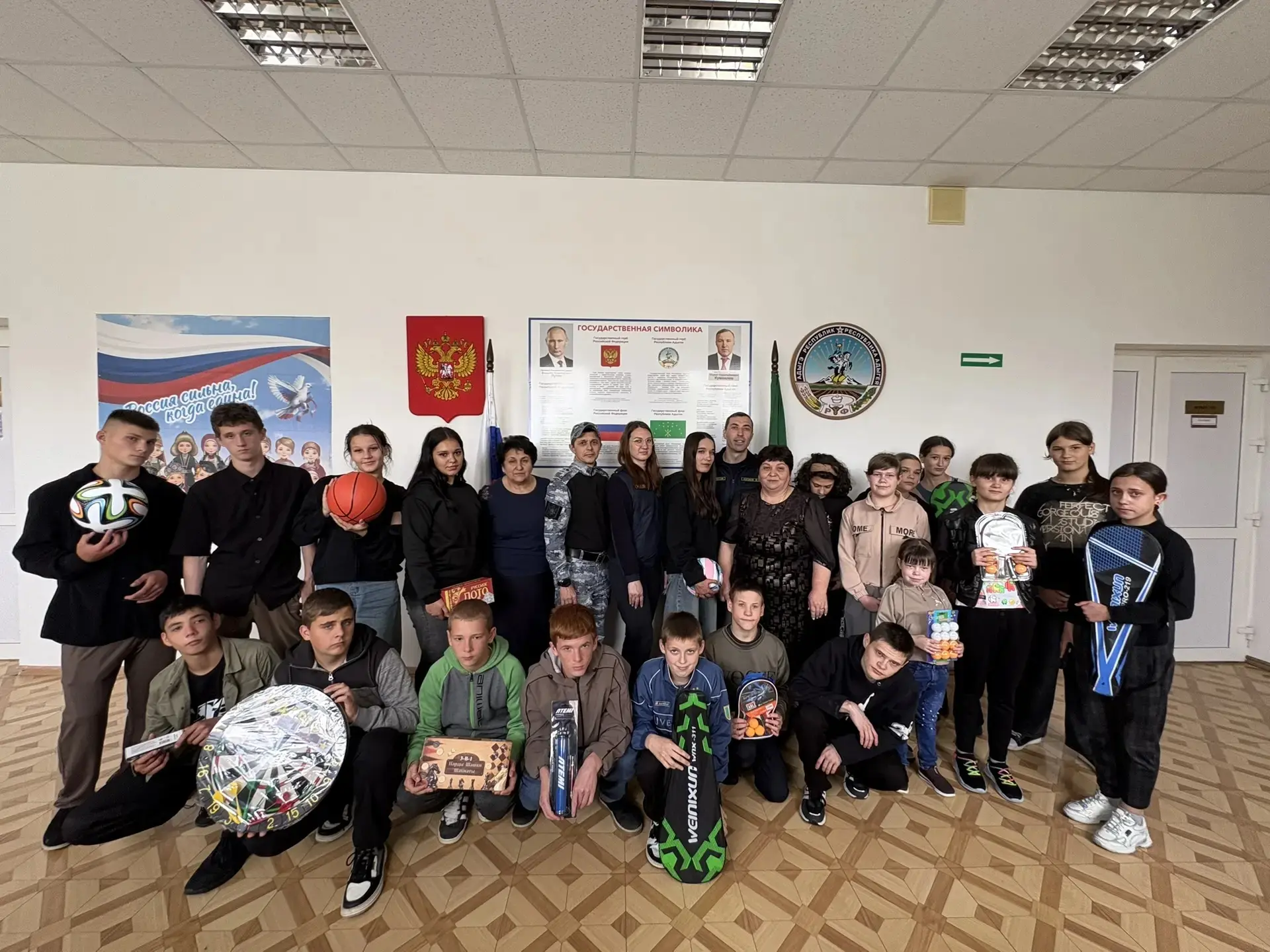 Сегодня к нам приехали сотрудники Управления Федеральной службы судебных приставов по Республике Ады