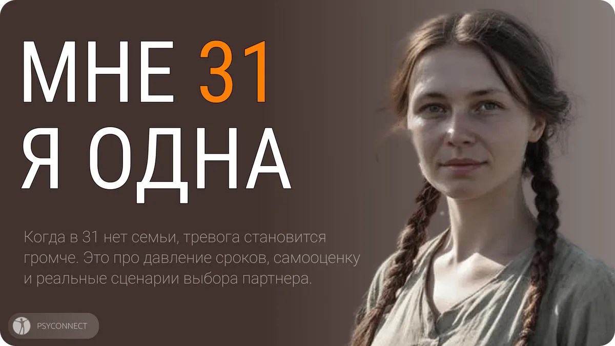 Мне уже 31, а я все еще одна...

Когда в тридцать один нет семьи, тревога становится громче ожиданий