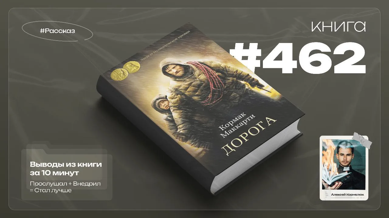 Книга #462  - Дорога.
#Рассказ

После катастрофы отец и сын идут через выжженные земли. Всю книгу пр