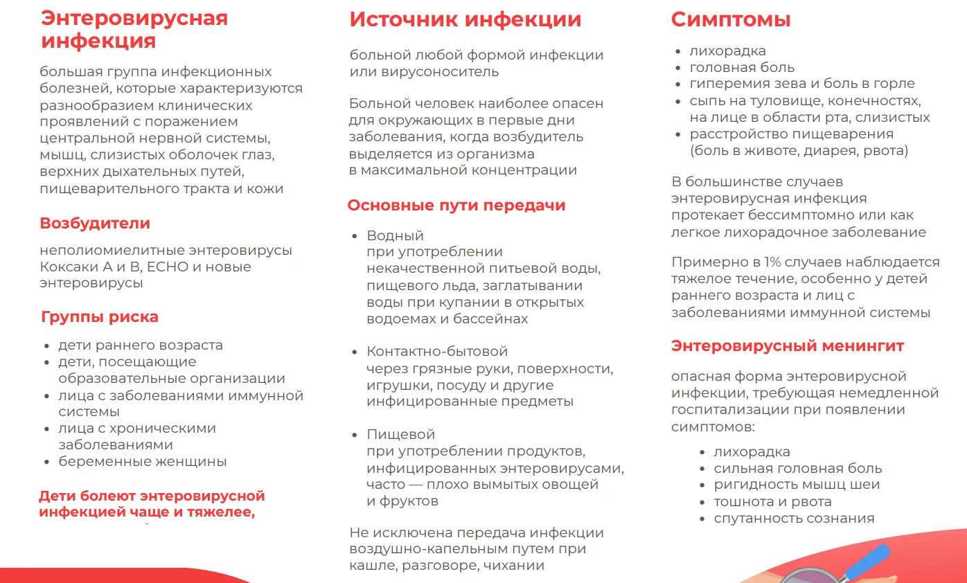 Профилактика ЭВИ.

Энтеровирусная инфекция - инфекционное заболевание, вызываемое определенным видом