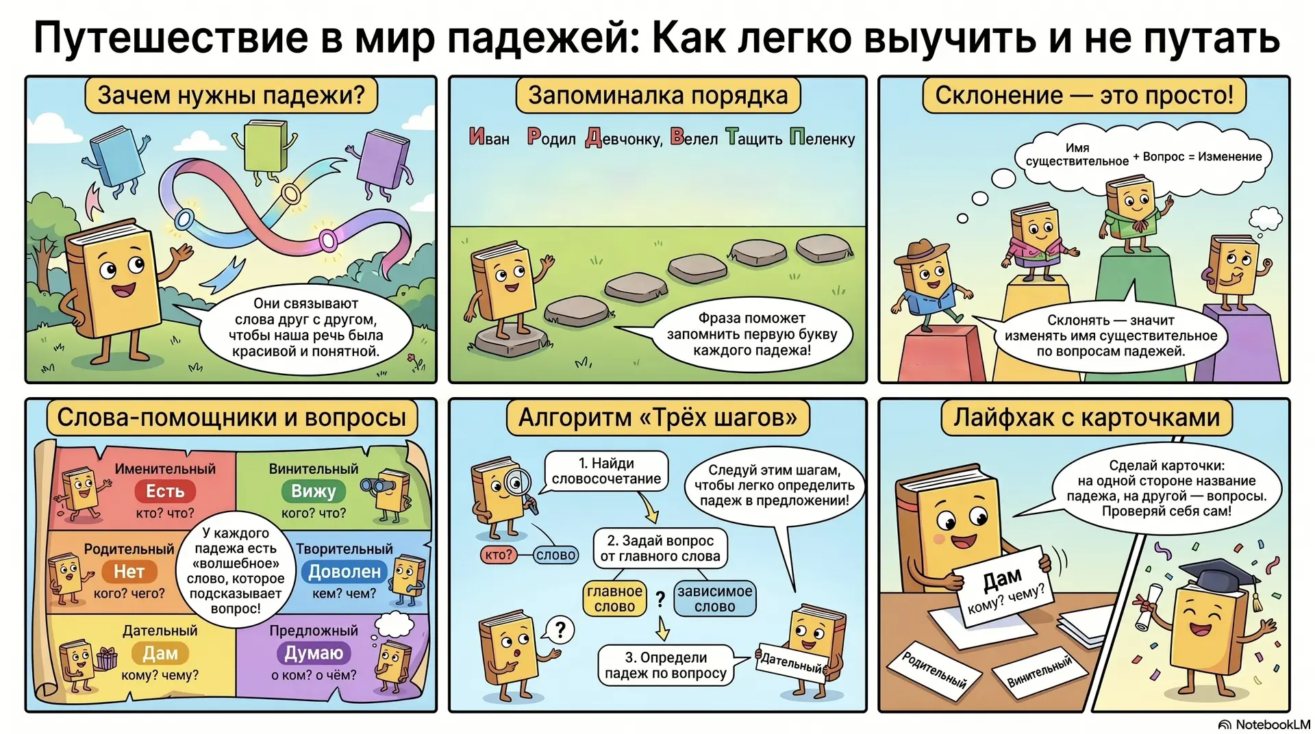 ИНФОГРАФИКА, ПРЕЗЕНТАЦИИ И РАБОЧИЕ ЛИСТЫ ПО ТЕМАМ: «ЧАСТИ РЕЧИ», «ГЛАВНЫЕ ЧЛЕНЫ ПРЕДЛОЖЕНИЯ», «ПАДЕЖ