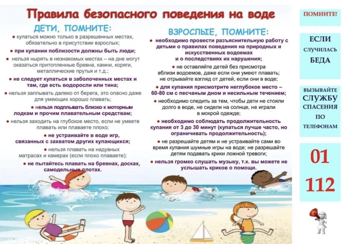 Поведение на водных объектах!!!