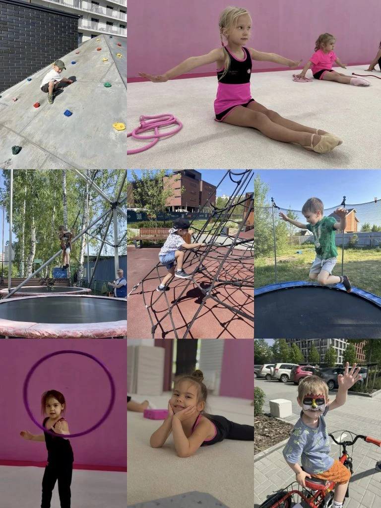 Даже в жаркие летние деньки 🌞 ребята из "Ловких кузнечиков" 🦗 не забывают держать себя в тонусе 💪