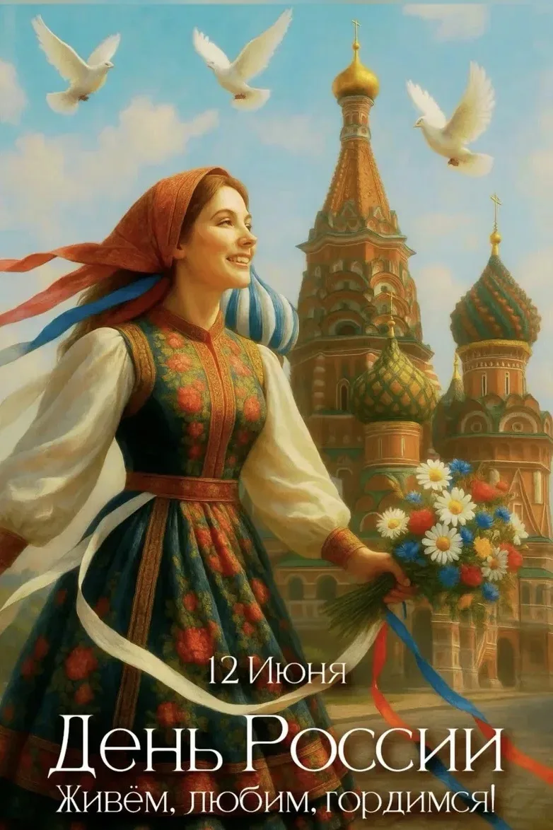 🙋‍♀️Здравствуйте и будьте здоровы ❣️🤝 
💁‍♀️Доброе утро 12 июня❣️

💁‍♀️  С Днём России ❣️

💁‍♀️ 