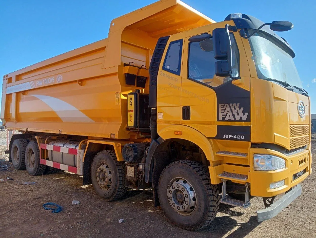 Самосвалы FAW J6P, 2023 г. на шасси 8x4, 420 л.с.

Характеристики:
- Тип ТС: Самосвалы
- Шасси: 8x4
