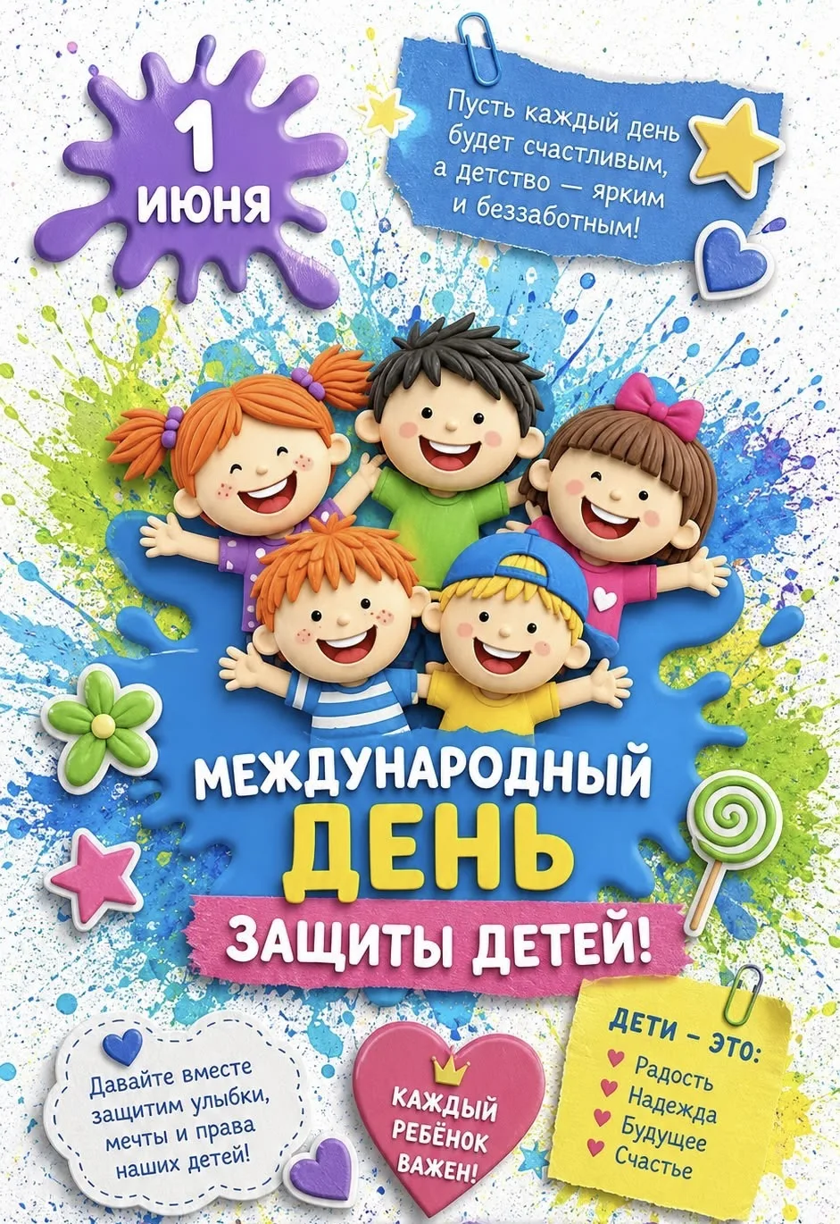 🎉✨ С Днём защиты детей! ✨🎉

Дорогие наши ученики, любимые ребята, а также их родители и учителя! �