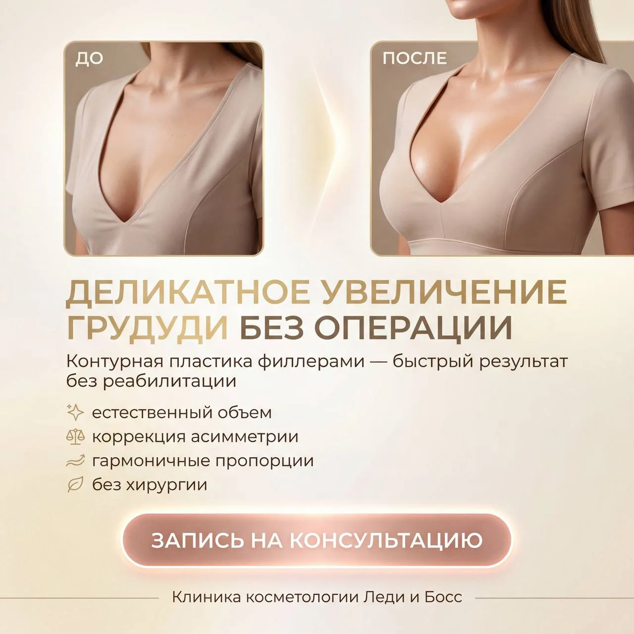 Контурная пластика груди филлером: деликатное увеличение 

🎤Когда хочется улучшить форму и добавить
