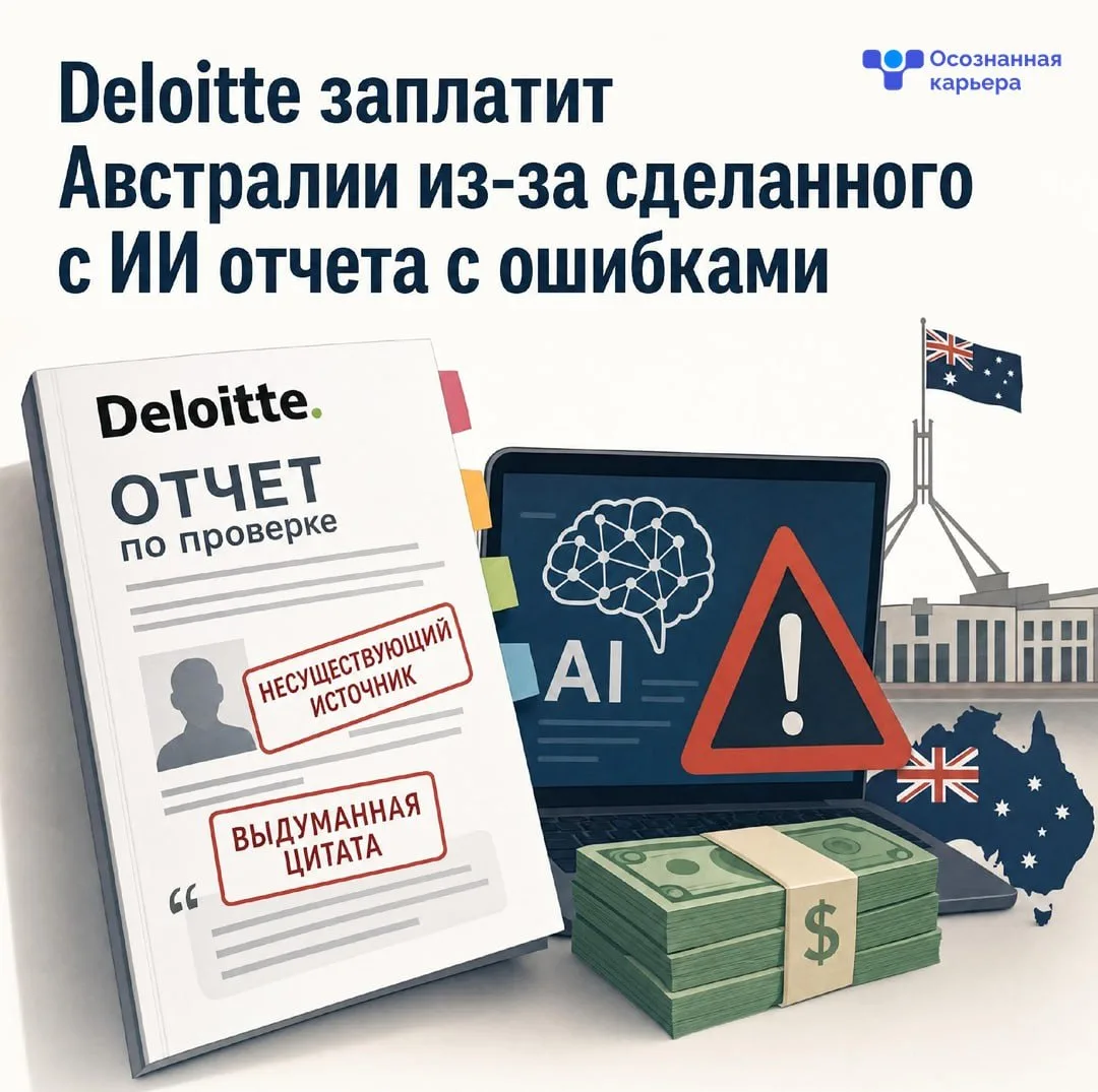 Deloitte заплатит Австралии из-за сделанного с ИИ отчета с ошибками

Deloitte выплатит ущерб правите
