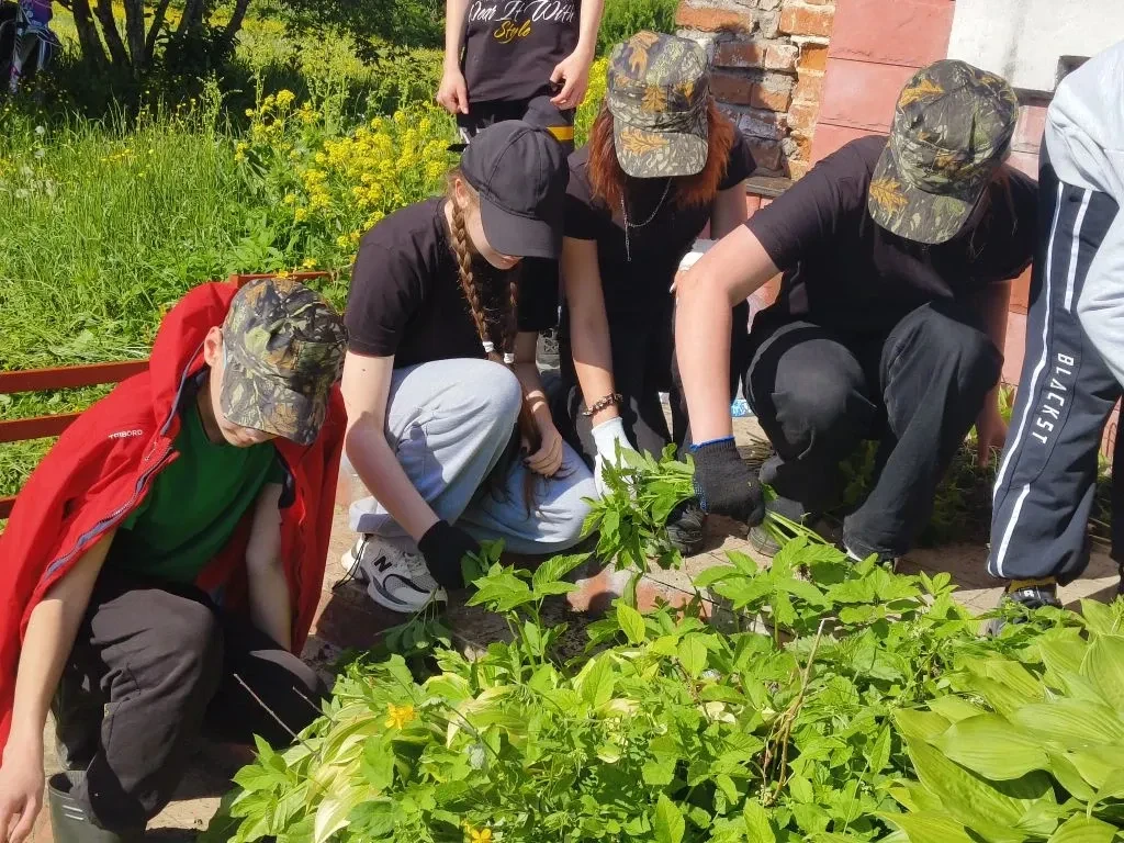Трудовой отряд МОУ "Большеборковская СОШ" не забывают про братские захоронения!
В рамках проекта "Хр