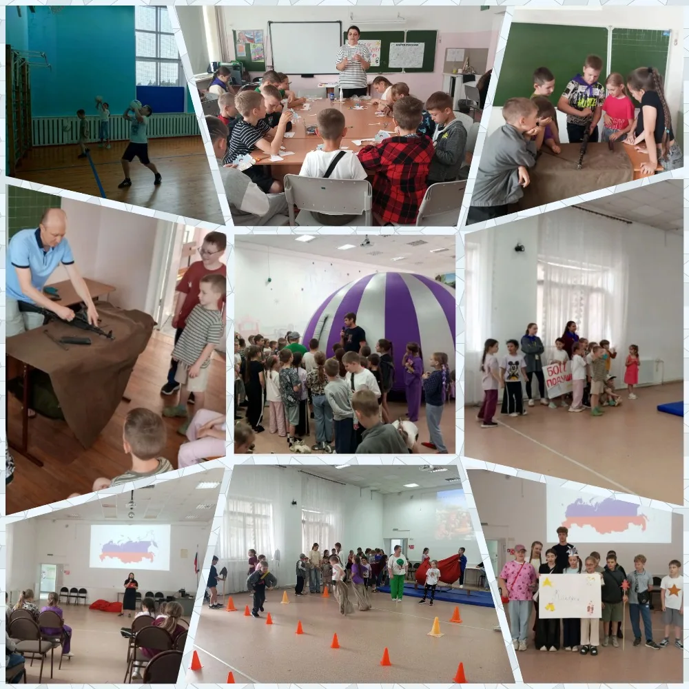 🌞Понедельник в пришкольном лагере начался бодро и энергично! 🤸‍♀️С самого утра ребята собрались на