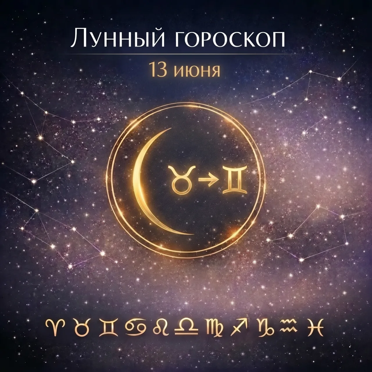 🌙 Лунный гороскоп на 13 июня

Суббота пройдёт под убывающей Луной. В течение дня Луна переходит из 