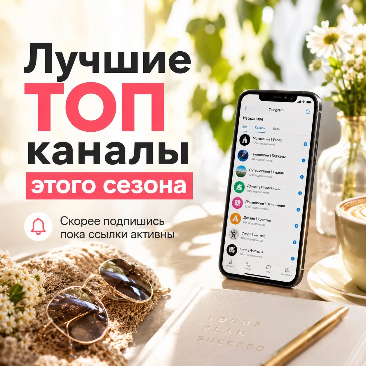 🔥 Собрали для вас самые интересные ТОП-каналы этого сезона — полезные, яркие и реально стоящие вним