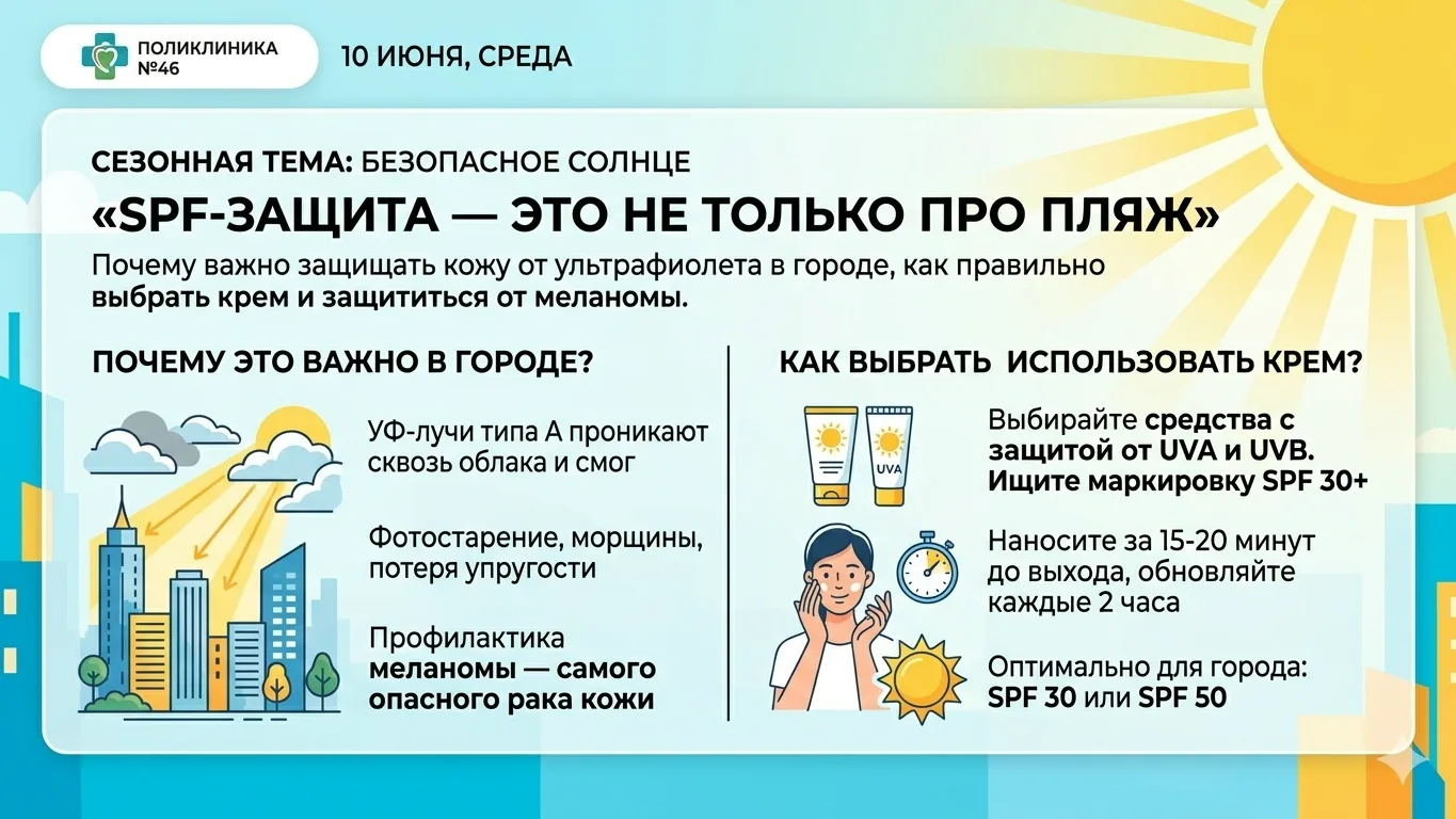 ☀ Городское солнце: почему SPF нужен не только на пляже? Многие ошибочно считают, что солнцезащитный