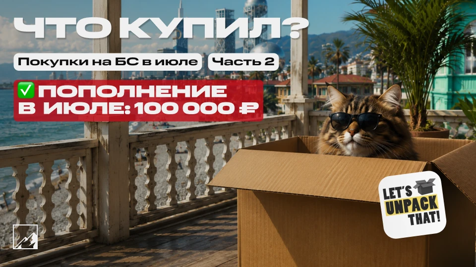 🏆 Закупка под пассивный доход. Пополнил брокерский счёт на 100 000 в июле. Что купил? Часть 2

Вот 