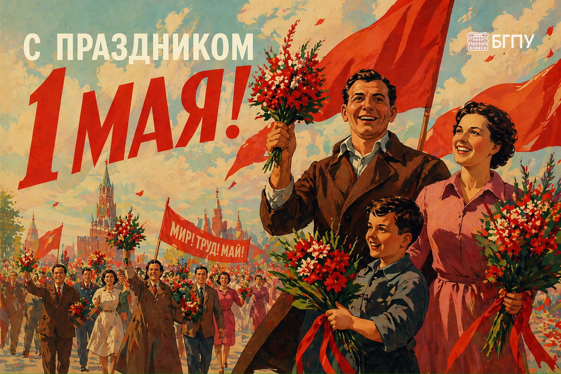 Дорогие коллеги, студенты, друзья!

Поздравляю вас с 1 Мая — праздником Весны и Труда.

Весна всегда