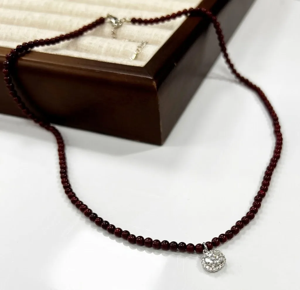 Колье-чокер из шпинели с кулоном (Deep Garnet)

Цена — 1400 руб.

Цвет: серебристый / темно-бордовый