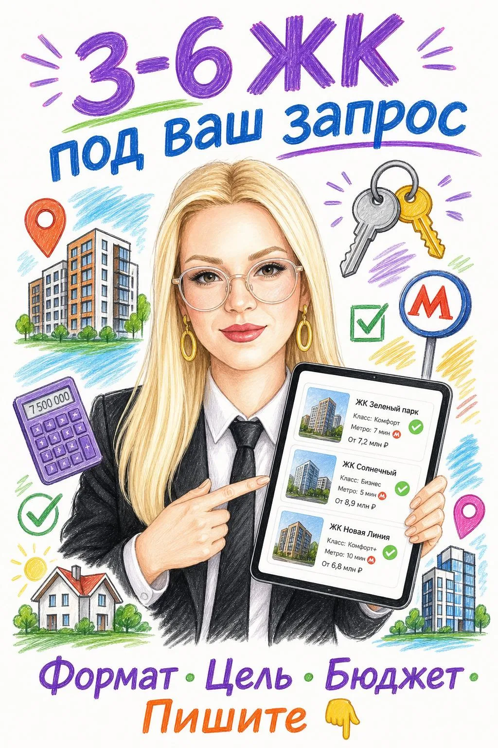 Как я подбираю квартиру 🏠

Пишите кратко:
• 📐 Формат — студия, однушка, евро-2, евро-3
• 🎯 Цель —