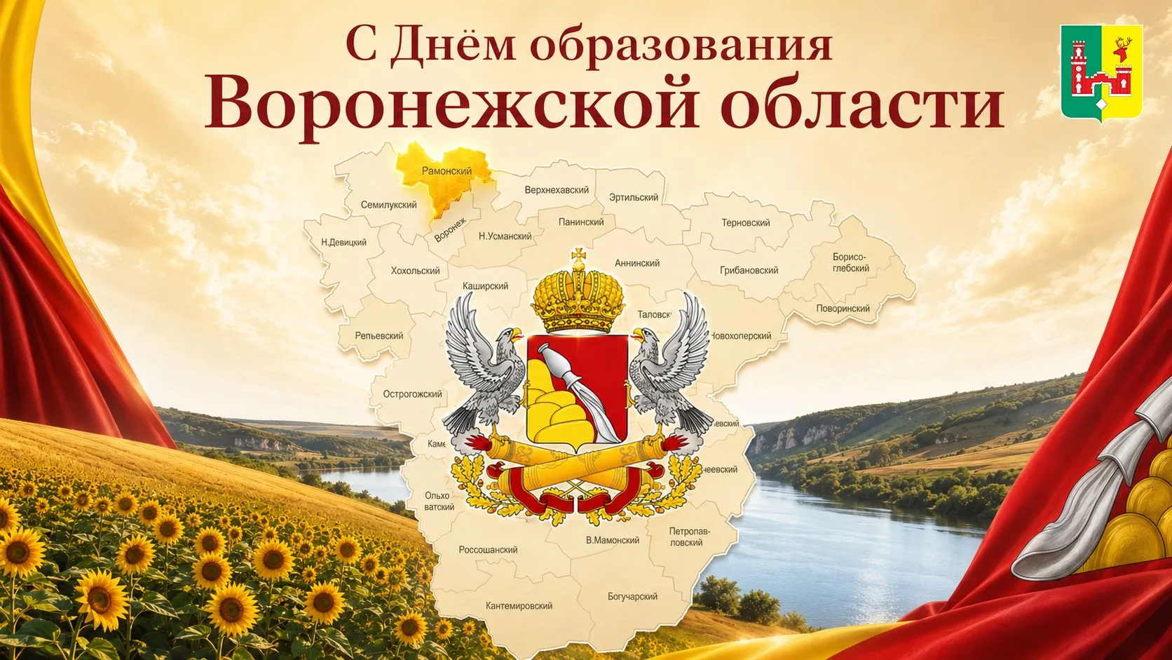 🇷🇺 13 июня отмечается День образования Воронежской области — праздник, объединяющий всех, кто живё