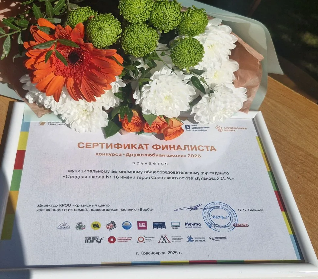 МАОУ СШ № 16 — в финале проекта «Дружелюбная школа 2025–2026»! 🎉 

Наша школа успешно прошла все эт