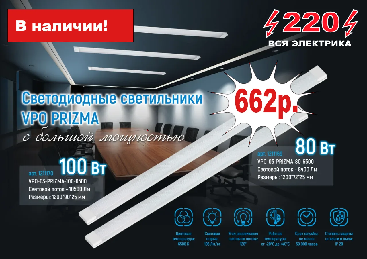 Отличный светильник! Линейный. Тип рассеивателя ПРИЗМА! Мощность 80Вт. Цена сказка)
