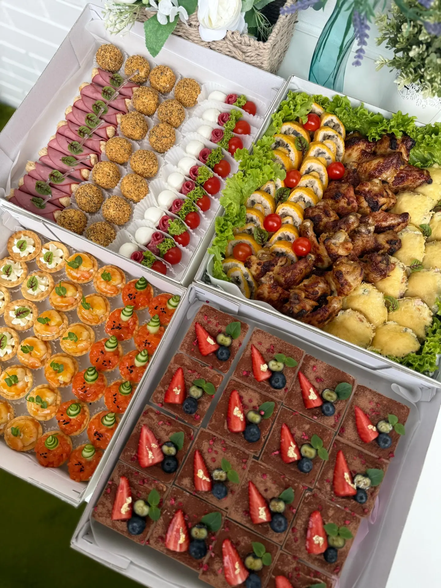 Фуршет на день рождения для 8 гостей 🥳

Никакой готовки и мытья посуды🍴 Только красивая подача и и