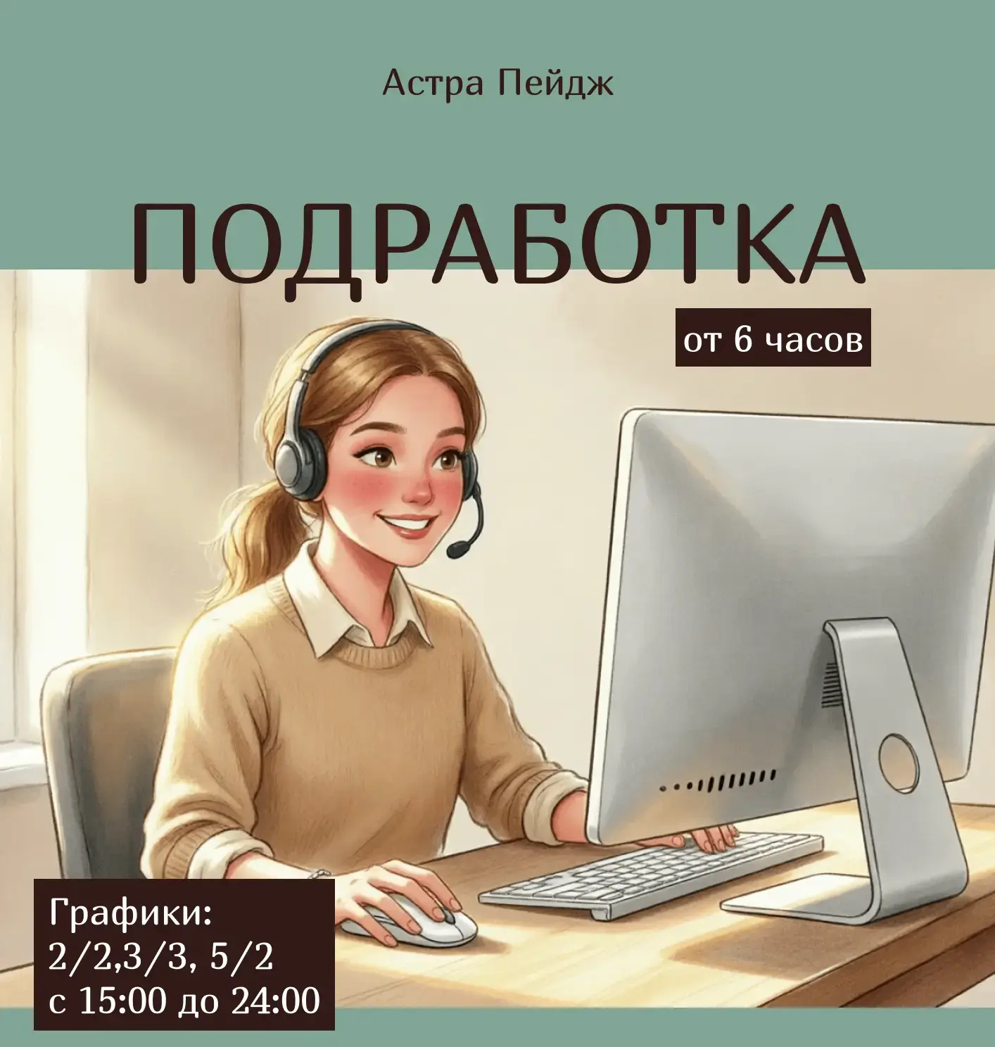 ⚡️ Вакансия: КОНСУЛЬТАНТ ИНТЕРНЕТ-МАГАЗИНА

В мире чат-ботов и автоответов живой голос и внимательны