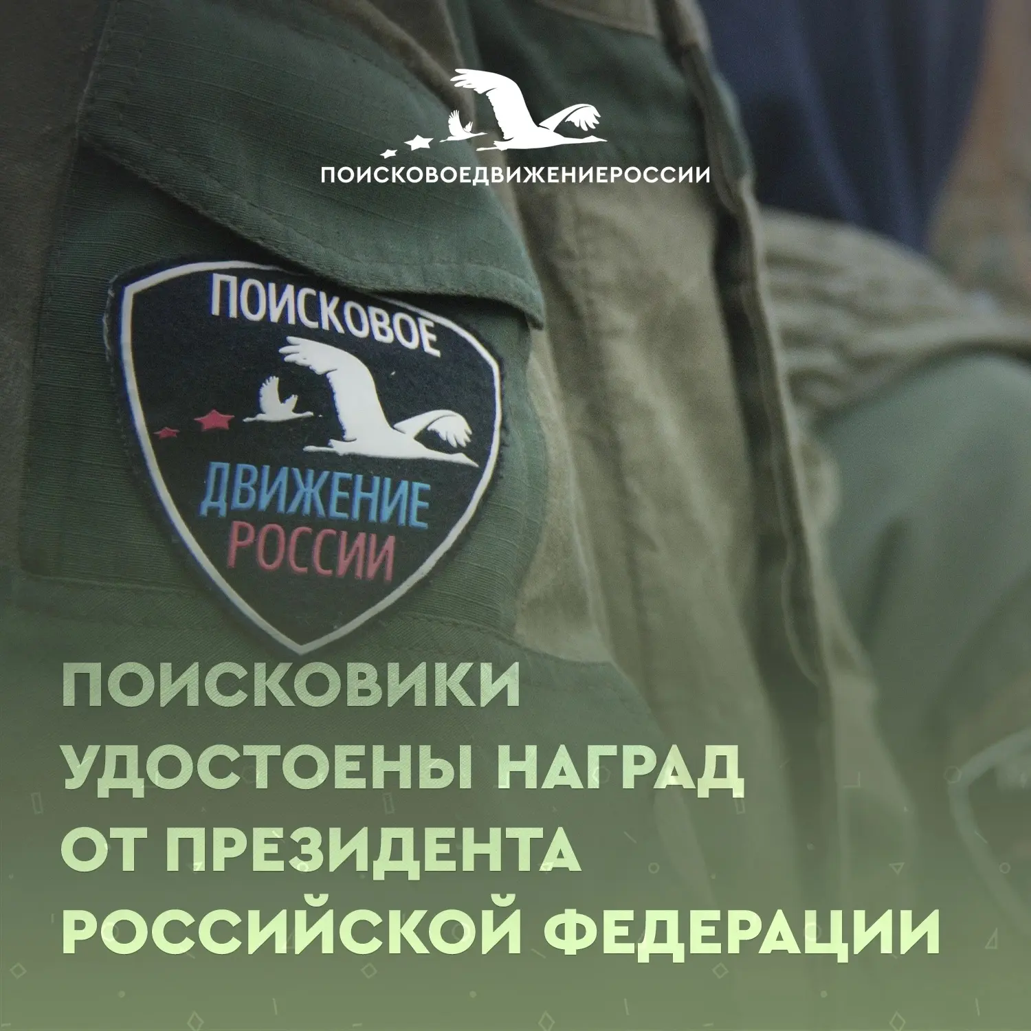 ⚡Поисковики удостоены наград от Президента Российской Федерации

За активное участие в подготовке и 