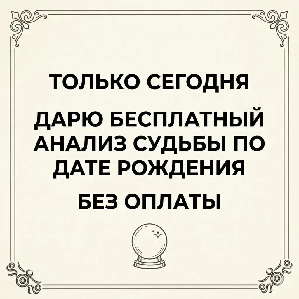 ✨26.07 — ДЕНЬ ОБНУЛЕНИЯ СУДЬБЫ.

Ваше прошлое не дает наступить будущему?  Зинаида  — ведунья с 30-л