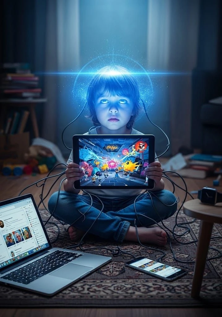 🧸 Экран вместо няни: чем опасна ранняя цифровая зависимость? 📱

☝️Современные дети учатся листать 