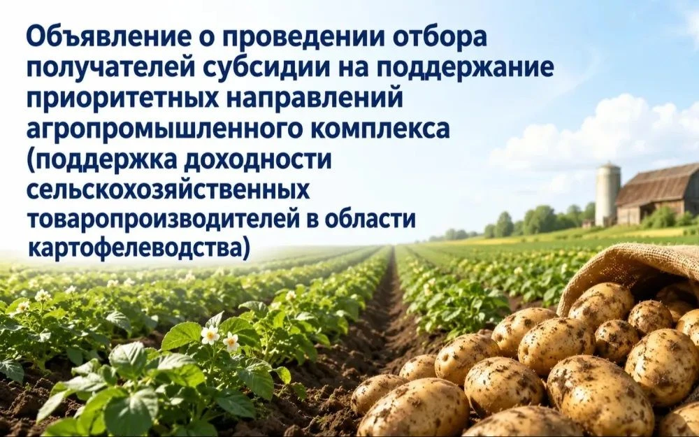 Минсельхоз области объявляет о проведении отбора получателей субсидии на поддержание приоритетных на