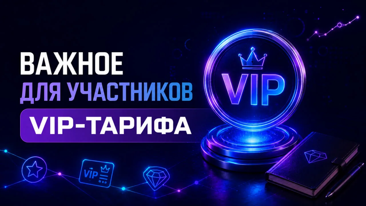 ⚡ Важное для участников VIP-тарифа 

Честно, мы всей командой еще отходим от этих насыщенных трех дн
